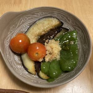 夏野菜の揚げびたし
