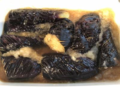 ひんやりなすの揚げびたし