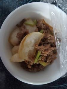 かぶのそぼろ炒め