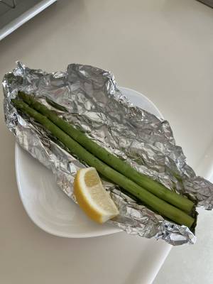 アスパラのホイル焼き