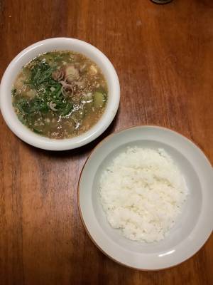 薬味たっぷり豆腐冷や汁