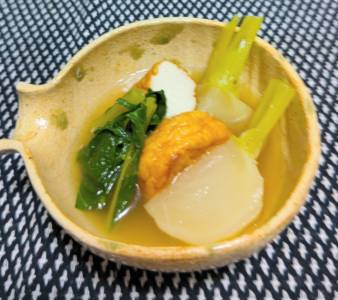 かぶと油揚げの煮物