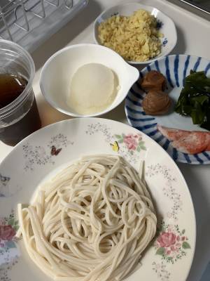 冷やし梅わかうどん