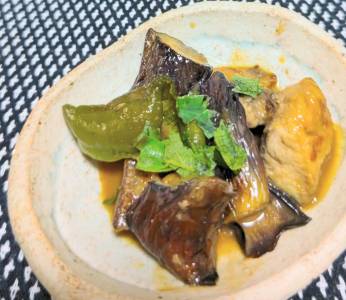 さばとなすの鍋しぎ風