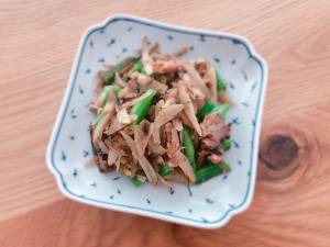 いわし缶のそぼろきんぴら