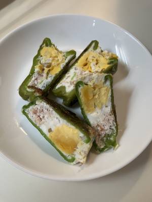 びっくりピーマンエッグ