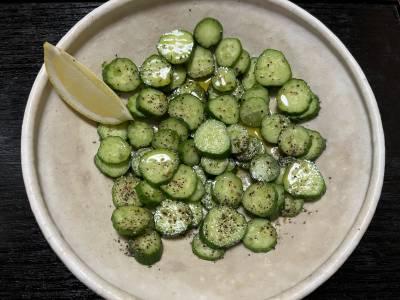 きゅうりのカルパッチョ