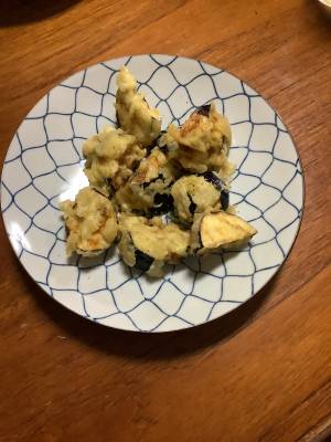 なすの山椒天ぷら