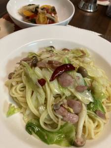 春キャベツのシンプルパスタ