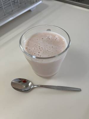 桃のヨーグルトシャーベット