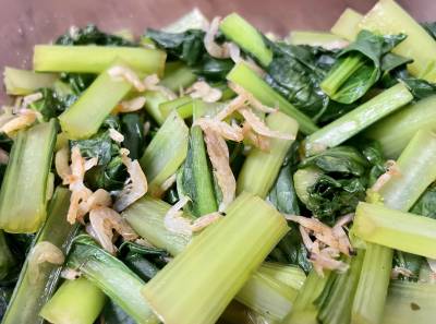 小松菜と桜えびの煮びたし