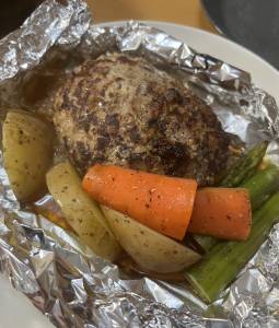 BIGハンバーグのホイル焼き