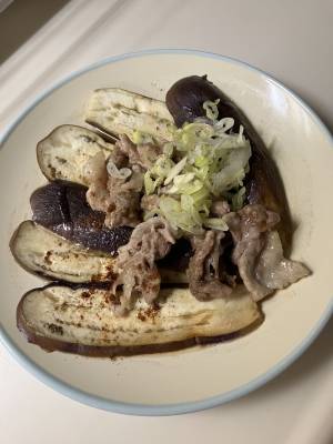 なすと豚のポン酢蒸し