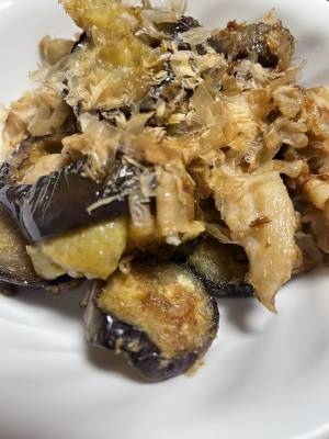 なすと豚バラ肉のおかか炒め