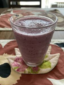 ブルーベリーのヨーグルトドリンク