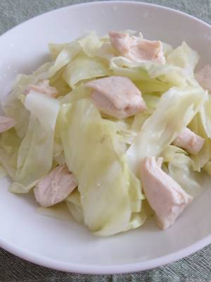 キャベツとささ身の温サラダ