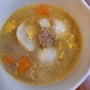 肉だんごの具だくさんスープ