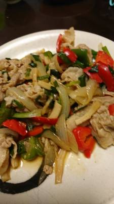 豚と緑黄色野菜のプルコギ風炒め