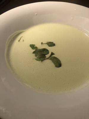 枝豆の冷製スープ