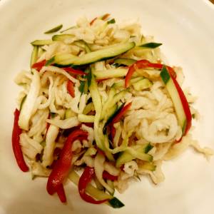 切り干し大根のソムタム風サラダ