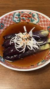 揚げなすのしょうゆ煮