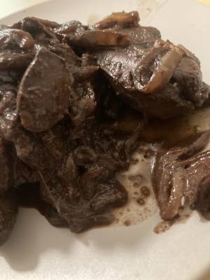 鶏レバーの赤ワイン煮