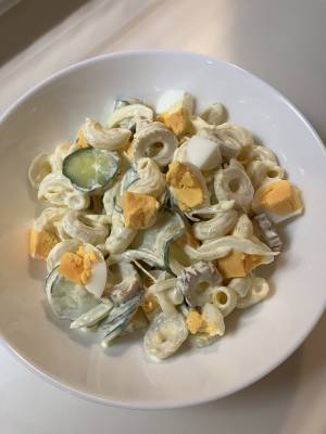 ちくわでマカロニサラダ！