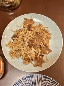 切り干し大根と豚肉の炒め物