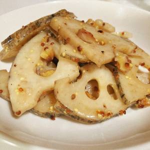 れんこんの粒マスタードマリネ