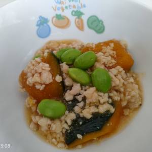 かぼちゃのそぼろ煮