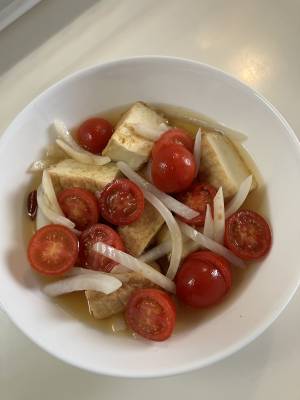 厚揚げのフライパン一発南蛮漬け