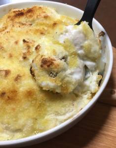 里芋とまいたけのグラタン