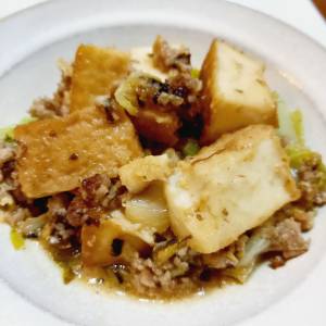 キャベツと厚揚げのみそ炒め