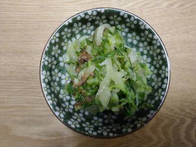 白菜のおかか炒め