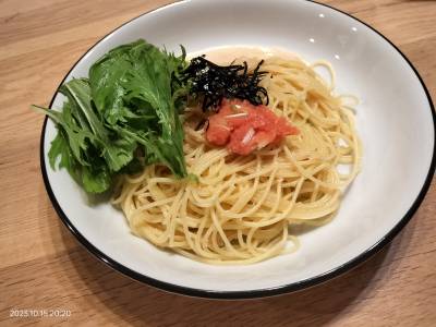 たらこと青じそのスパゲッティ