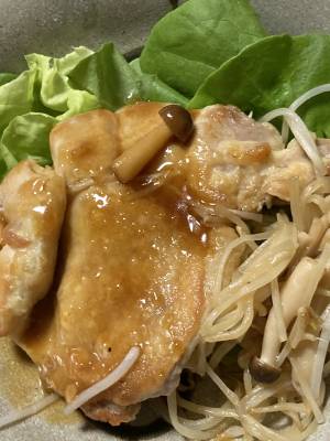 鶏の照り焼き 黒酢風味