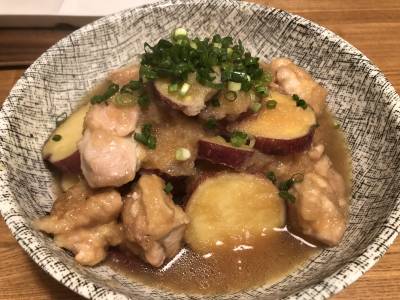 さつまいもと鶏のみぞれ煮