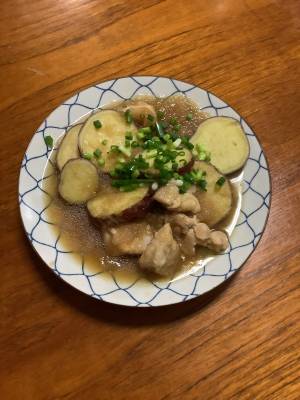 さつまいもと鶏のみぞれ煮