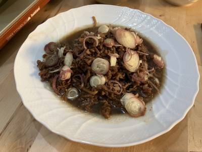 秋なすとひき肉の炊いたん