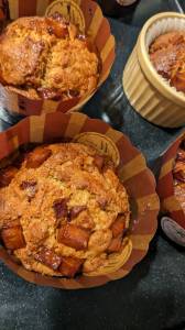 カラメル風味のさつまいもマフィン