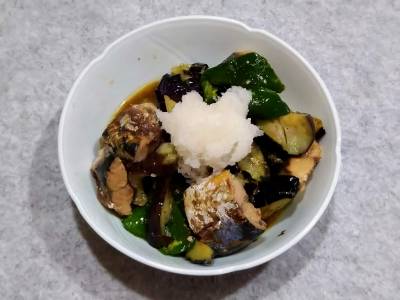 さば缶となすの南蛮ポン酢
