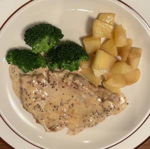 マスタードポークソテー