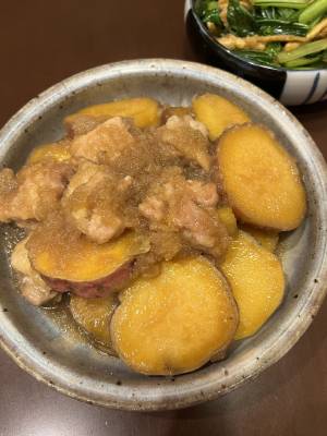 さつまいもと鶏のみぞれ煮