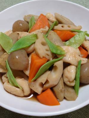 鶏ささ身の筑前煮