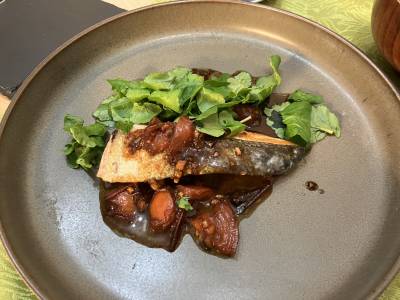 秋さけのトマバタしょうゆ風味