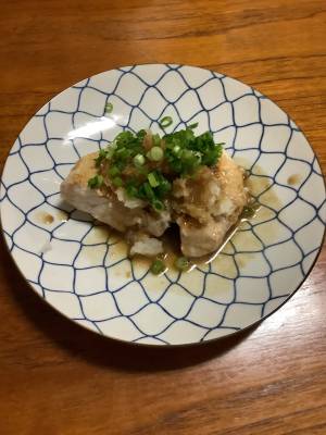 かじきのソテー おろしバターポン酢