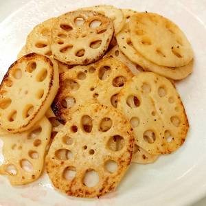 焼きれんこんのサラダ