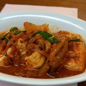 厚揚げのキムチ煮