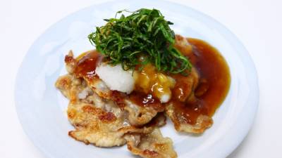 豚肉のしょうがおろしあんかけ