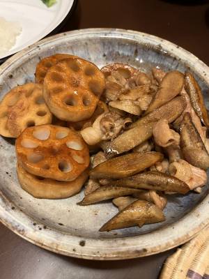 豚肉とれんこんの炒め煮